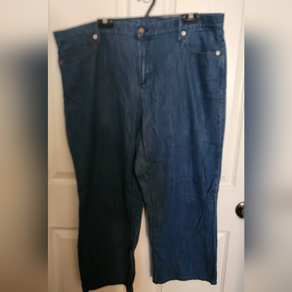 GAP Women's Wide Leg Cropped Jeans